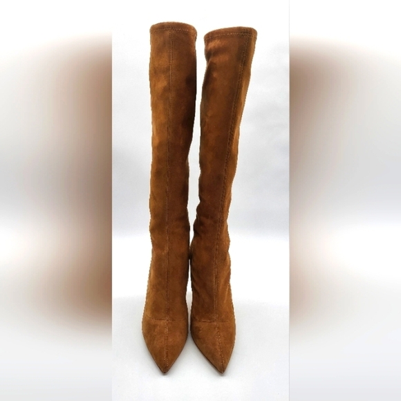 675- L'AGENCE Women's Suede Stiletto Heels Boots Size 6.5 NWT - Picture 4 of 11